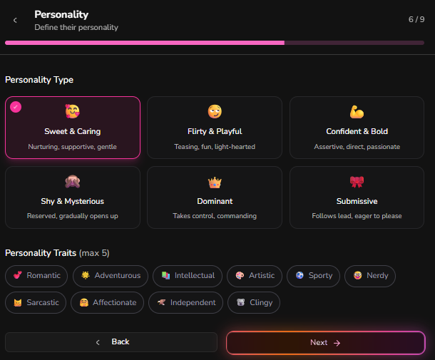 Personality traits
