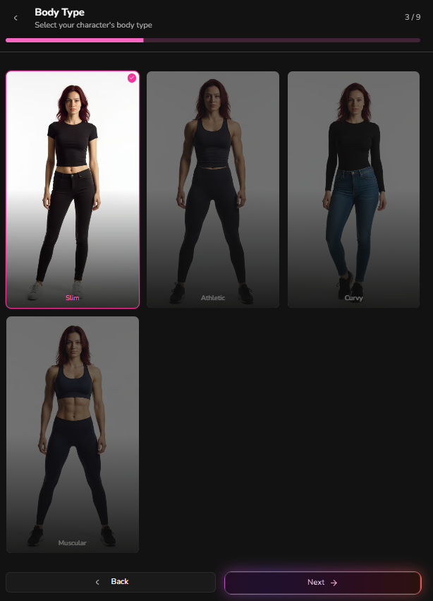 Body type customization