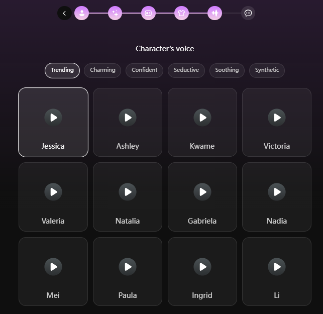 Spicier voice model selection